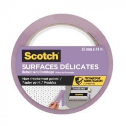 Ruban de masquage SCOTCH l.36 mm x L.41 m surfaces délicates - SCOTCH