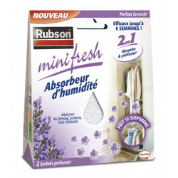 RUBSON Minifresh lavande placard absorbeur d'humidité, 2 m² de marque RUBSON, référence: B6088600