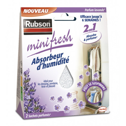 RUBSON Minifresh lavande placard absorbeur d'humidité, 2 m² - RUBSON