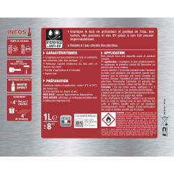 Saturateur Terrasses classique V33, teck, mat 1 l - V33