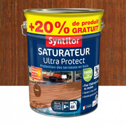 Saturateur Ultra Protect SYNTILOR, teck, 5L+20% gratuit - SYNTILOR