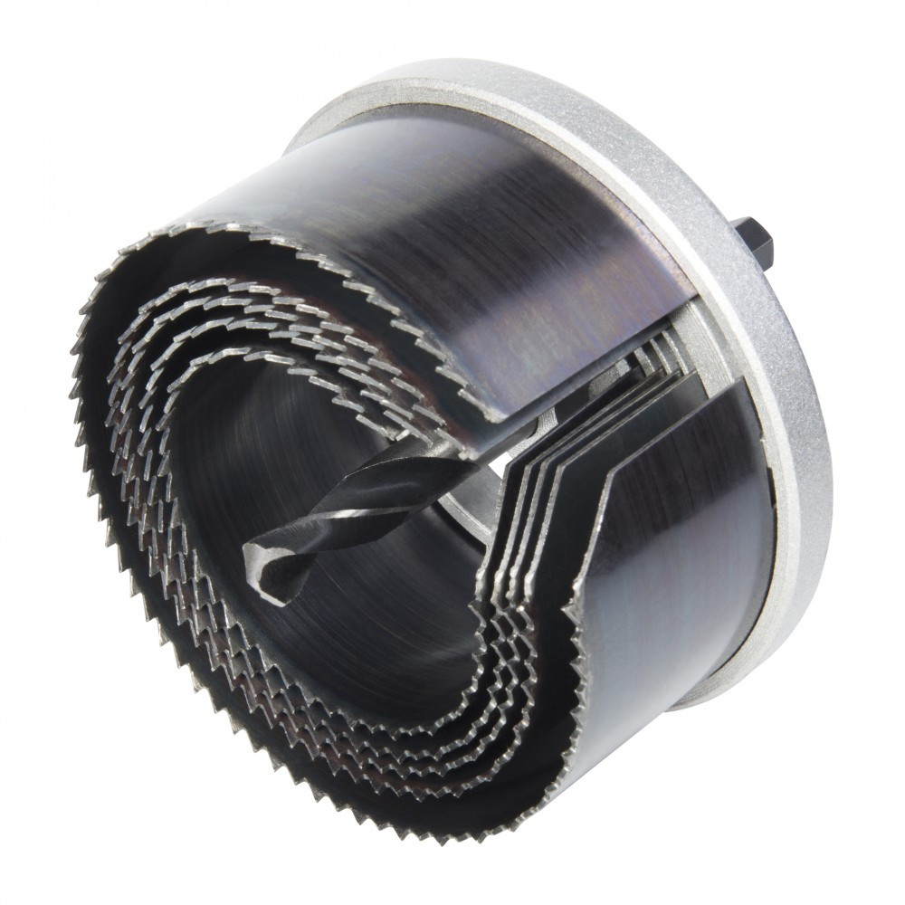 Scie Cloche Lames wolfcraft Diamètre 60 95 mm Profondeur de coupe 40 mm 5 Lames incluses