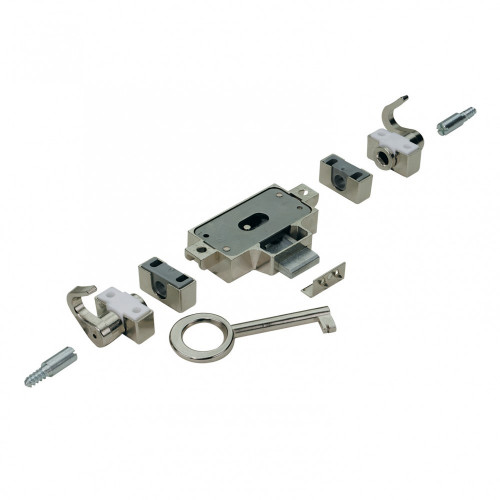 Serrure de meuble acier à espagnolette HETTICH, axe 25 mm - HETTICH