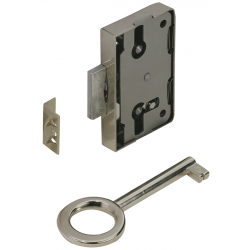 Serrure de meuble acier en applique HETTICH 20 mm réversible de marque HETTICH, référence: B6098800