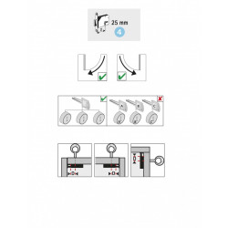 Serrure de meuble acier en applique HETTICH 25 mm réversible de marque HETTICH, référence: B6099100