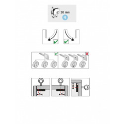 Serrure de meuble acier en applique HETTICH 30 mm réversible - HETTICH