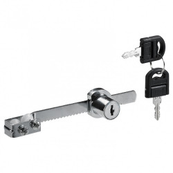 Serrure de vitrine acier en applique HETTICH, axe 22 mm de marque HETTICH, référence: B6100300