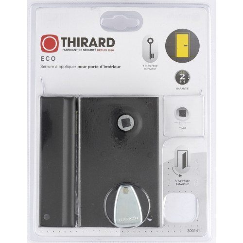 Serrure en applique THIRARD, axe 40 mm, à poignée, ouverture à gauche - THIRARD