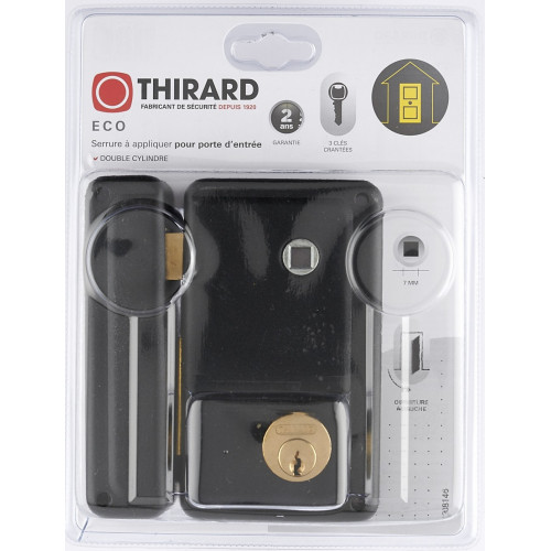 Serrure en applique THIRARD, axe 45 mm, à poignée, ouverture à gauche - THIRARD