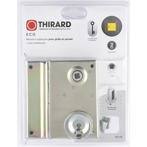 Serrure en applique THIRARD, axe 45 mm, à poignée, ouverture à gauche - THIRARD