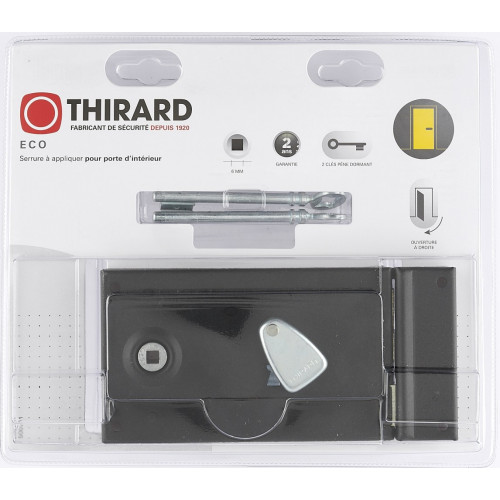 Serrure en applique THIRARD, axe 55 mm, à poignée, ouverture à droite - THIRARD