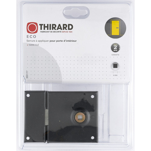 Serrure en applique THIRARD, axe 60mm, à poignée, ouverture à droite ou à gauche - THIRARD