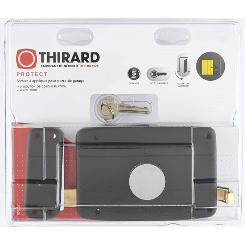 Serrure en applique THIRARD, axe 70 mm, à tirage, ouverture à gauche - THIRARD