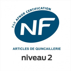 Serrure encastrée BRICARD certifiée NF, à clé, axe 40 mm - BRICARD