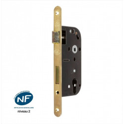 Serrure encastrée BRICARD certifiée NF, pour cylindre, axe 50 mm de marque BRICARD, référence: B6102900