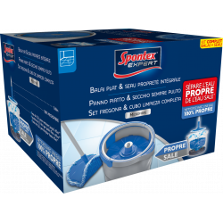 Set balai plat plastique SPONTEX EXPERT Propreté intégrale - SPONTEX EXPERT