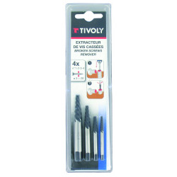 Set d'extracteurs de goujons TIVOLY 11111021234, Diam.2.2 à 4.7 mm - TIVOLY