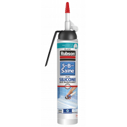 Silicone RUBSON, blanc, 200 ml Mastic sans pistolet Cuisine & salle de bain de marque RUBSON, référence: B6105900