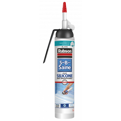 Silicone RUBSON, blanc, 200 ml Mastic sans pistolet Cuisine & salle de bain - RUBSON