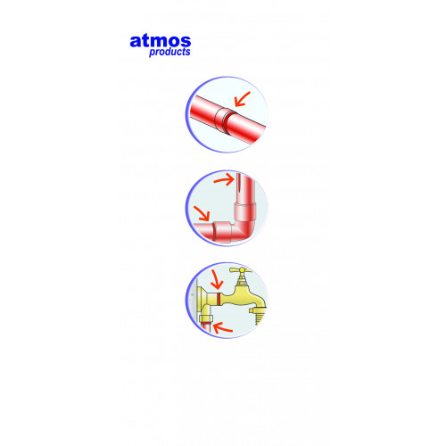 Soudure à froid, spécial cuivre, 200 g, ATMOS - ATMOS