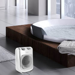 Radiateur double système chauffant 1500W SAUTER Hekla vertical blanc