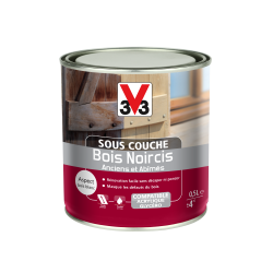 Sous-couche lasure bois intérieur et extérieur Bois noircis V33, 0.5 l incolore de marque V33, référence: B6109700