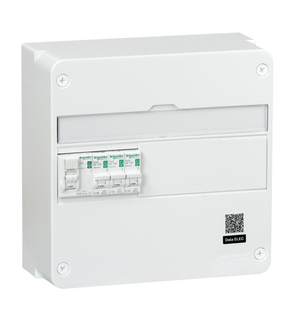 Tableau électrique équipé et précâblé SCHNEIDER ELECTRIC 1 rangée 13 modules - vue 2