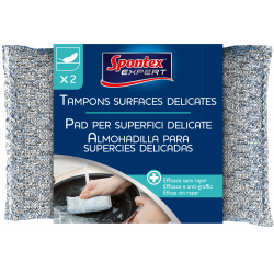 Tampon à récurer vitrocéramique fibre abrasive SPONTEX EXPERT X 2 de marque SPONTEX EXPERT, référence: B6117900