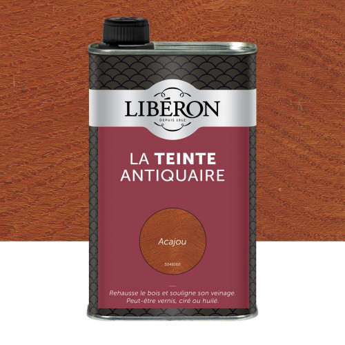 Teinte Antiquaire bois durs LIBERON, 0.5 l, acajou - LIBERON