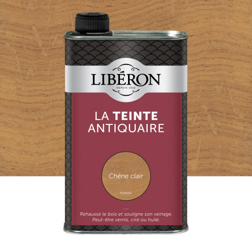 Teinte Antiquaire bois durs LIBERON, 0.5 l, chêne clair - LIBERON