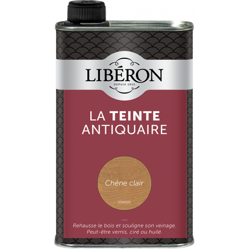 Teinte Antiquaire bois durs LIBERON, 0.5 l, chêne clair - LIBERON