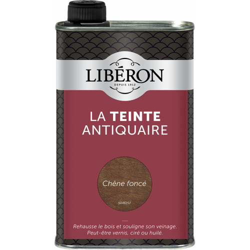 Teinte Antiquaire bois durs LIBERON, 0.5 l, chêne foncé - LIBERON