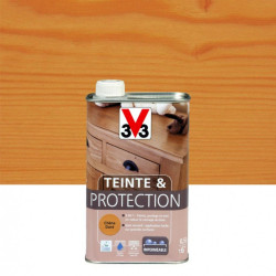 Teinte et protection V33, 0.5 l, chêne doré mat de marque V33, référence: B6121600