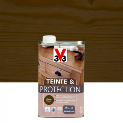 Teinte et protection V33, 0.5 l, chêne foncé mat de marque V33, référence: B6121700