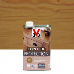 Teinte et protection V33, 0.5 l, chêne moyen mat de marque V33, référence: B6121800