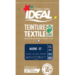 Teinture textile IDEAL Bleu marine 0.35 kilogramme - IDEAL