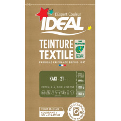Teinture textile IDEAL Kaki 0.35 kilogramme - IDEAL