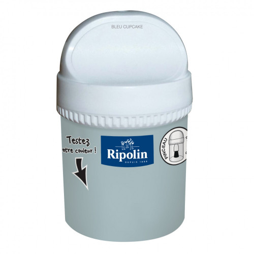 Testeur peinture bleu cupcake mat RIPOLIN Murs et boiseries 0.075 l - RIPOLIN