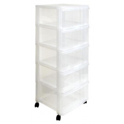 Tour de rangement Modulo plastique , l.38.5 x P.104 x H.36.5 cm - SUNDIS