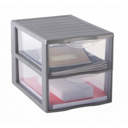 Tour de rangement Orgamix plastique , l.26 x P.36.6 x H.25.5 cm - SUNDIS