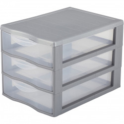 Tour de rangement Orgamix plastique , l.26 x P.36.6 x H.25.5 cm - SUNDIS