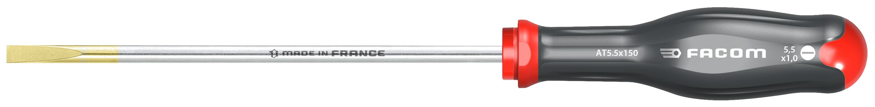Tournevis électricien plat 5.5 .150 mm FACOM