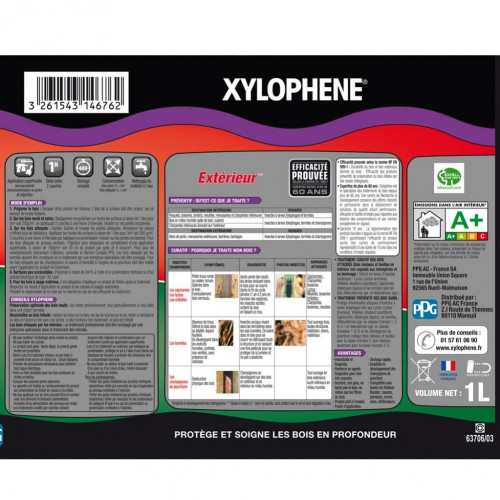 Traitement du bois extérieur XYLOPHENE 25 ans, 1 l - XYLOPHENE