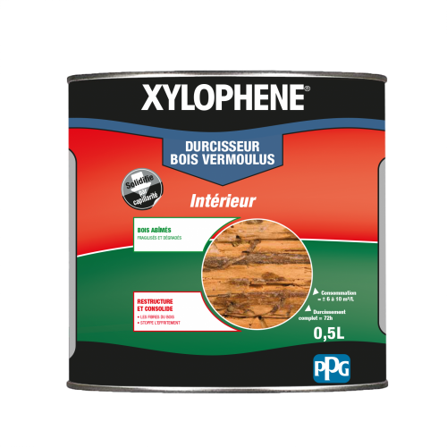 Traitement du bois meuble XYLOPHENE Vermoulus 25 ans, 0.5 l - XYLOPHENE