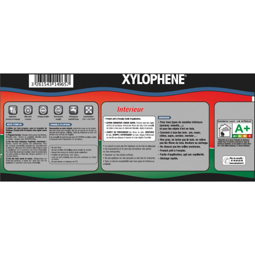 Traitement du bois meuble XYLOPHENE Vermoulus 25 ans, 0.5 l - XYLOPHENE