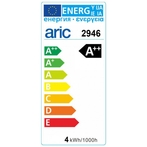 Tube led droit S15 opaque 385 Lm 30 W blanc chaud, ARIC - ARIC