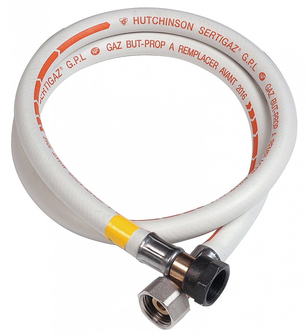 Tuyau caoutchouc gaz bp, garantie 10 ans, H.150 cm GAZINOX