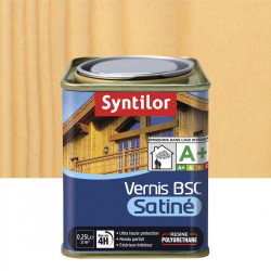 Vernis bois extérieur SYNTILOR incolore satiné 0.25 l - SYNTILOR