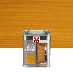Vernis bois extérieur V33 Haute protection chêne clair satiné 0.25 l de marque V33, référence: B6150900