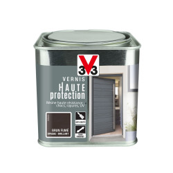 Vernis bois extérieur V33 Haute protection opaque brun fumé brillant 0.75 l - V33